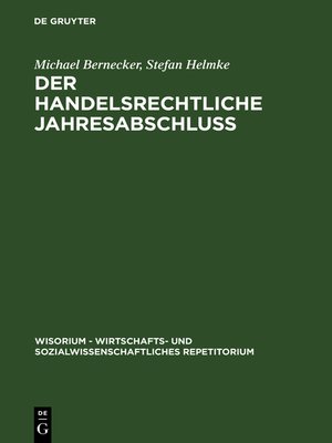 cover image of Der handelsrechtliche Jahresabschluß